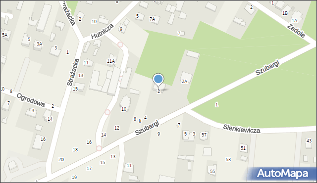 Pysznica, Szubargi Władysława, ks., 2, mapa Pysznica