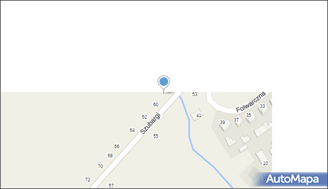 Pysznica, Szubargi Władysława, ks., 58, mapa Pysznica