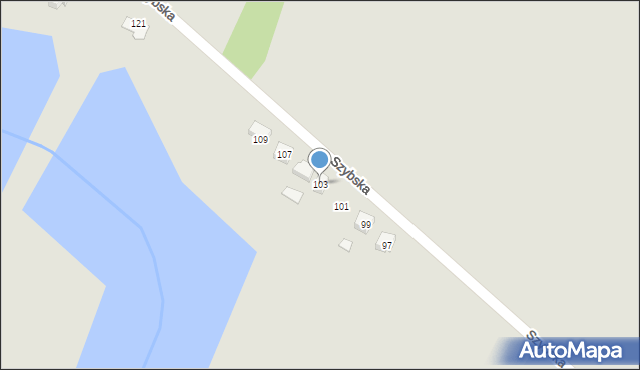Pyzdry, Szybska, 103, mapa Pyzdry
