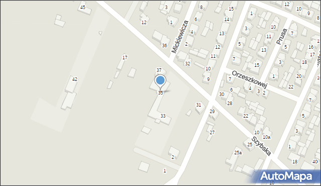 Pyzdry, Szybska, 35, mapa Pyzdry