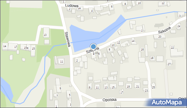 Radawie, Szkolna, 4, mapa Radawie