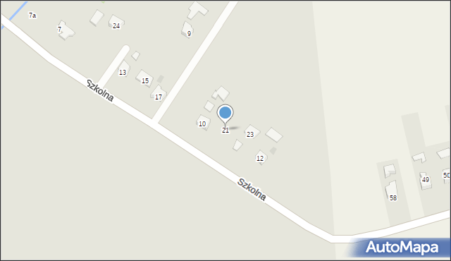 Radłów, Szkolna, 21, mapa Radłów