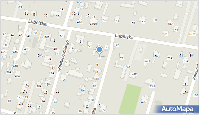 Radom, Szczecińska, 4, mapa Radomia