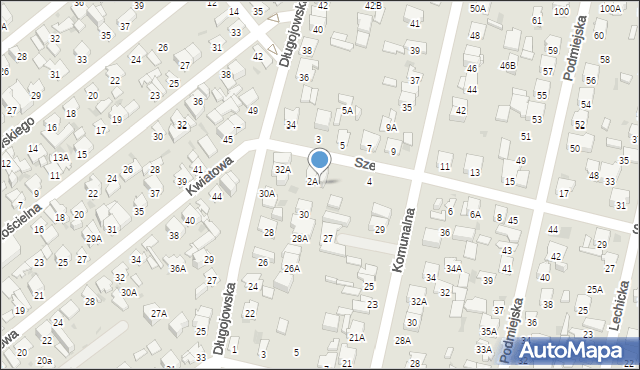Radom, Szeregowa, 2B, mapa Radomia