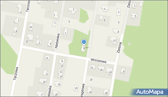 Radomia, Szmaragdowa, 9, mapa Radomia