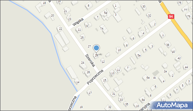 Radwanice, Szeroka, 29, mapa Radwanice