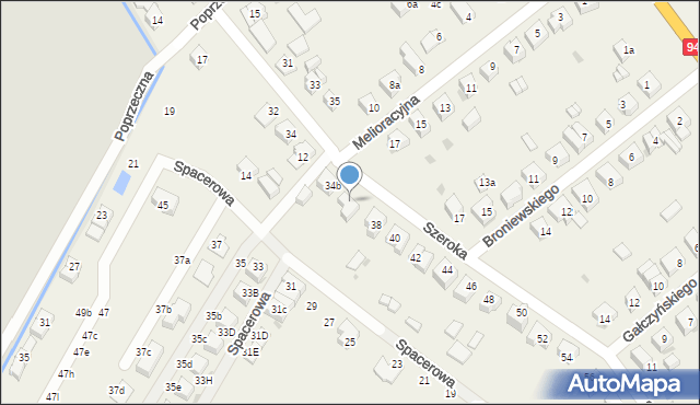 Radwanice, Szeroka, 36, mapa Radwanice