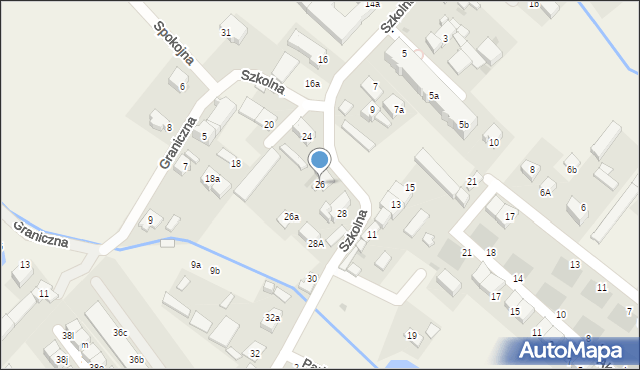 Radwanice, Szkolna, 26, mapa Radwanice