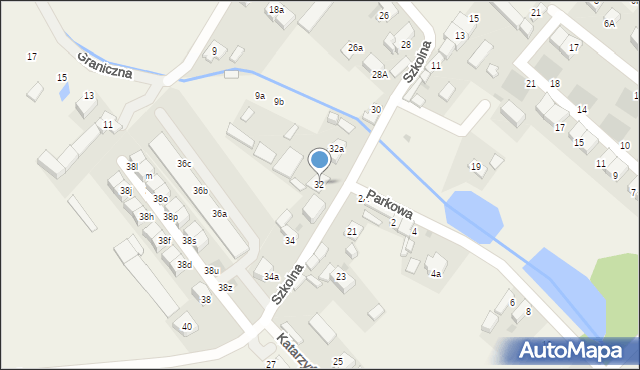 Radwanice, Szkolna, 32, mapa Radwanice