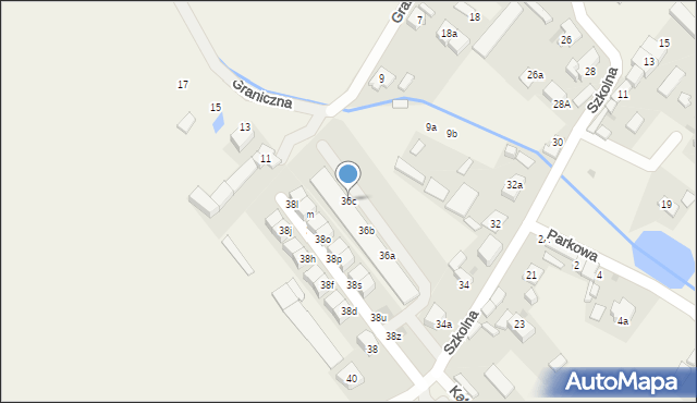 Radwanice, Szkolna, 36c, mapa Radwanice