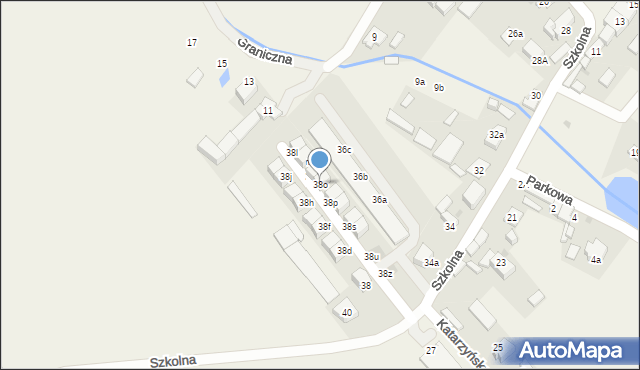 Radwanice, Szkolna, 38o, mapa Radwanice