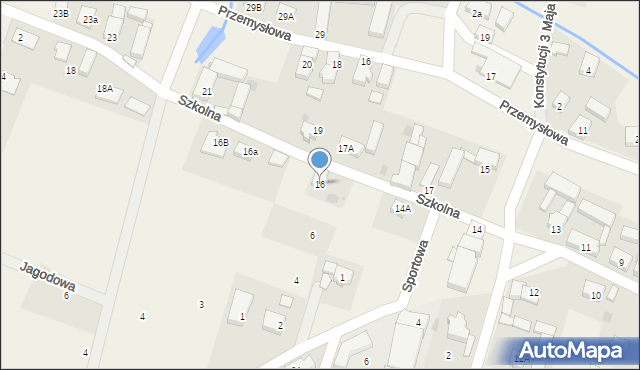 Radwanice, Szkolna, 16, mapa Radwanice