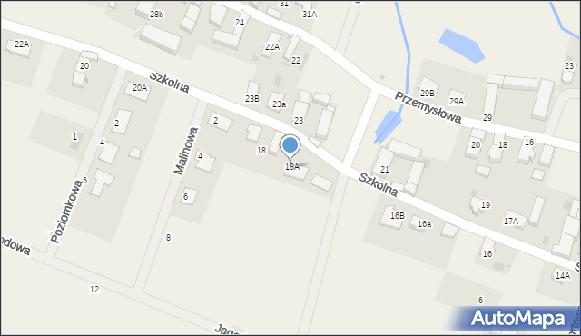 Radwanice, Szkolna, 18A, mapa Radwanice