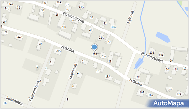 Radwanice, Szkolna, 23B, mapa Radwanice