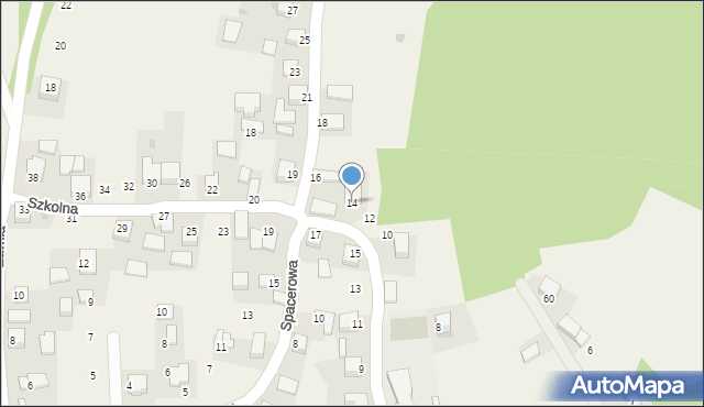 Radwanowice, Szkolna, 14, mapa Radwanowice