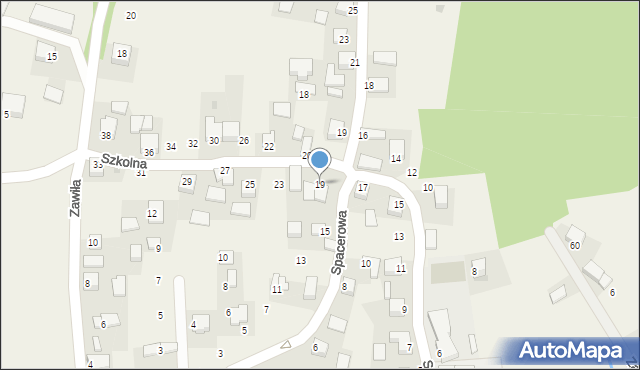 Radwanowice, Szkolna, 19, mapa Radwanowice