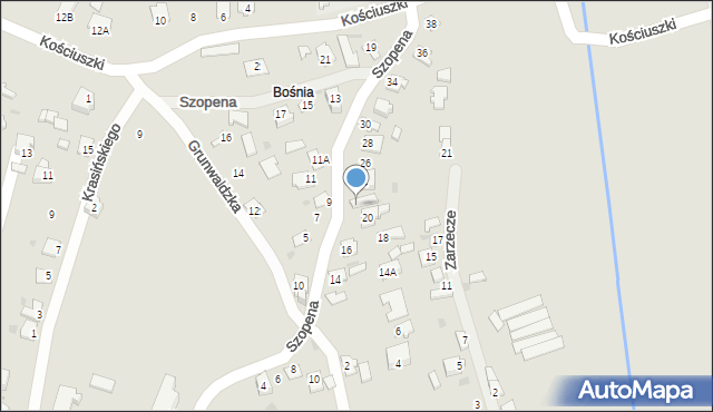 Radymno, Szopena Fryderyka, 22, mapa Radymno