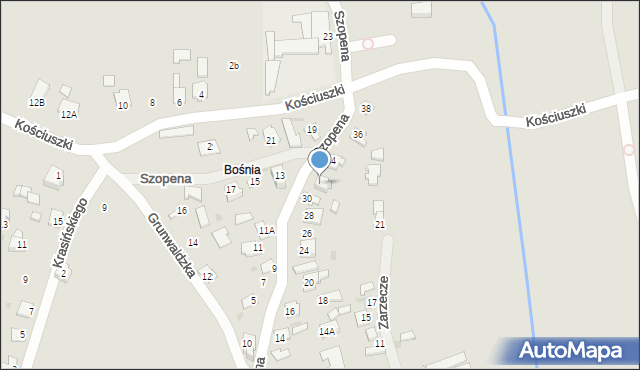 Radymno, Szopena Fryderyka, 32, mapa Radymno