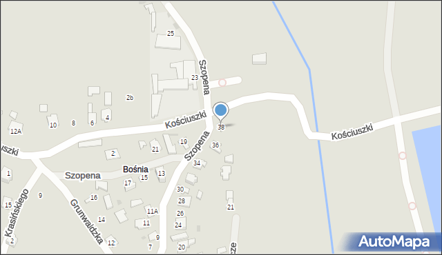 Radymno, Szopena Fryderyka, 38, mapa Radymno