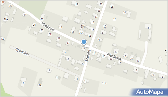 Radziądz, Szeroka, 9, mapa Radziądz