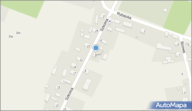 Radziądz, Szkolna, 10, mapa Radziądz