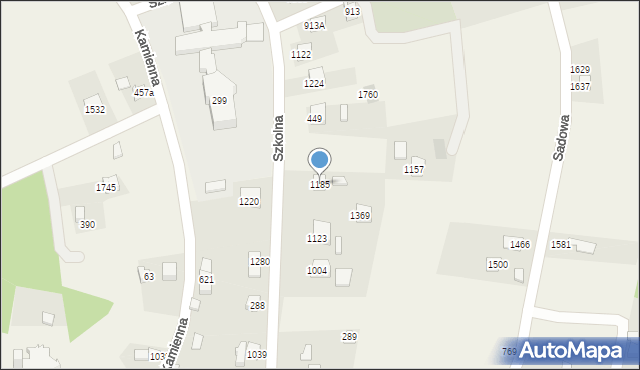 Radziechowy, Szkolna, 1185, mapa Radziechowy