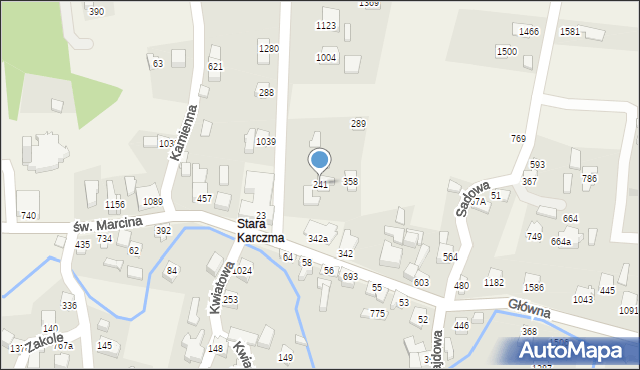 Radziechowy, Szkolna, 241, mapa Radziechowy