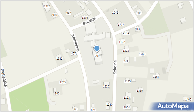 Radziechowy, Szkolna, 299, mapa Radziechowy