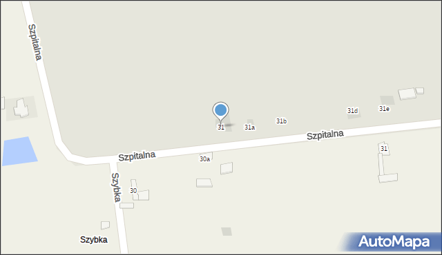 Radziejów, Szpitalna, 31, mapa Radziejów