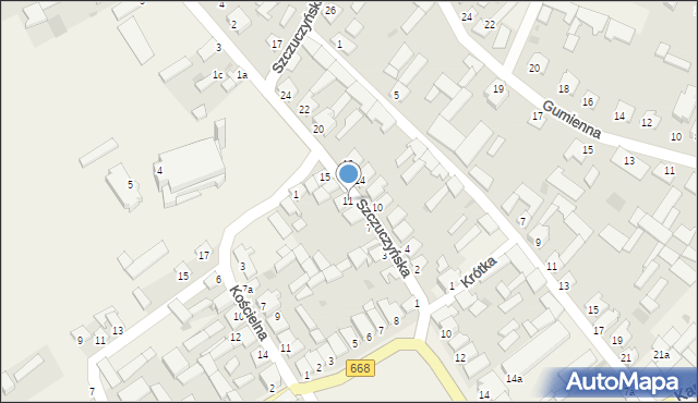 Radziłów, Szczuczyńska, 11, mapa Radziłów