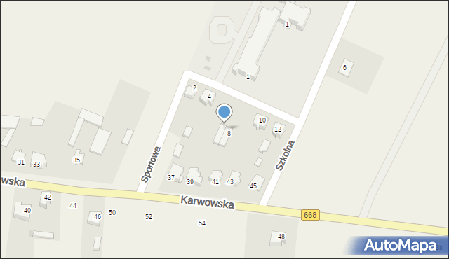 Radziłów, Szkolna, 6, mapa Radziłów