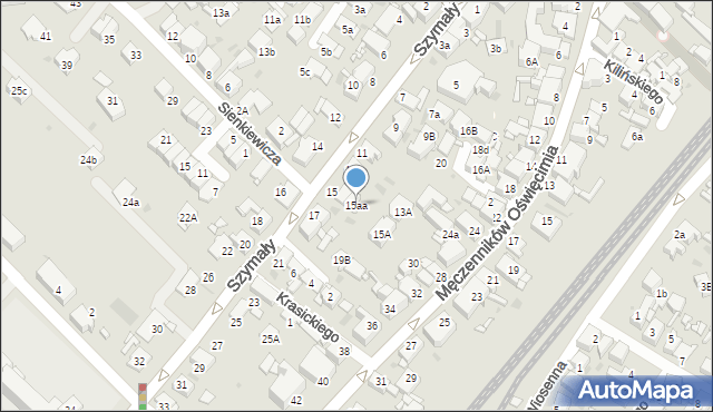 Radzionków, Szymały, 15aa, mapa Radzionków