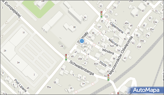 Radzionków, Szymały, 45, mapa Radzionków