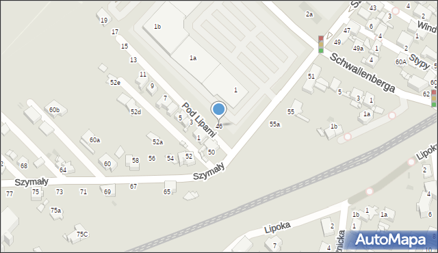 Radzionków, Szymały, 46, mapa Radzionków