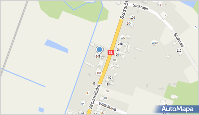 Radziszewo, Szczecińska, 103a, mapa Radziszewo