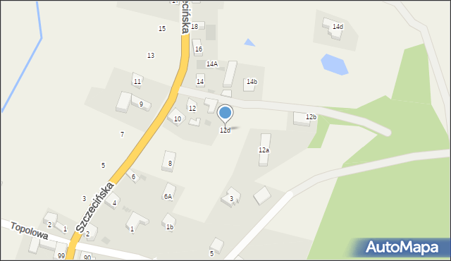 Radziszewo, Szczecińska, 12d, mapa Radziszewo