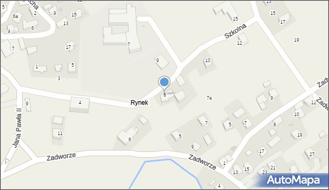 Radziszów, Szkolna, 8, mapa Radziszów