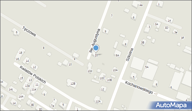 Radzymin, Szkolna, 10, mapa Radzymin