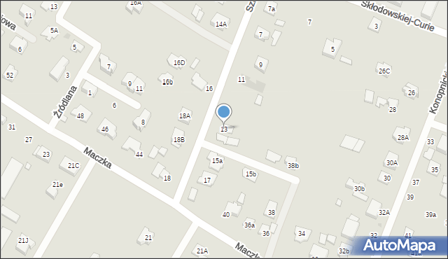 Radzymin, Szkolna, 13, mapa Radzymin