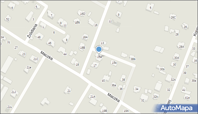 Radzymin, Szkolna, 15a, mapa Radzymin