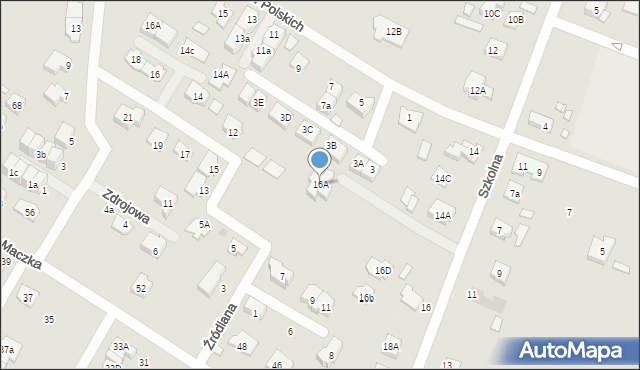 Radzymin, Szkolna, 16A, mapa Radzymin