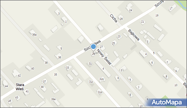 Rajec Poduchowny, Szczęśliwa, 29, mapa Rajec Poduchowny