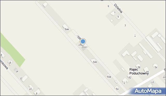 Rajec Poduchowny, Szczęśliwa, 64c, mapa Rajec Poduchowny