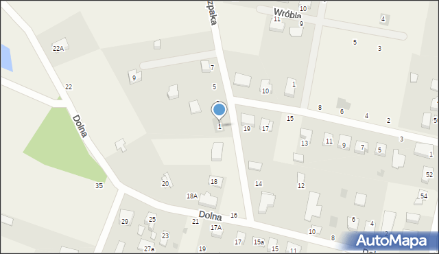 Rakownia, Szpaka, 1, mapa Rakownia