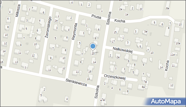 Rędziny, Szkolna, 10, mapa Rędziny