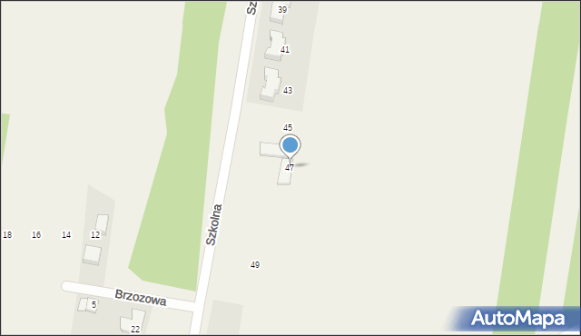 Rędziny, Szkolna, 47, mapa Rędziny