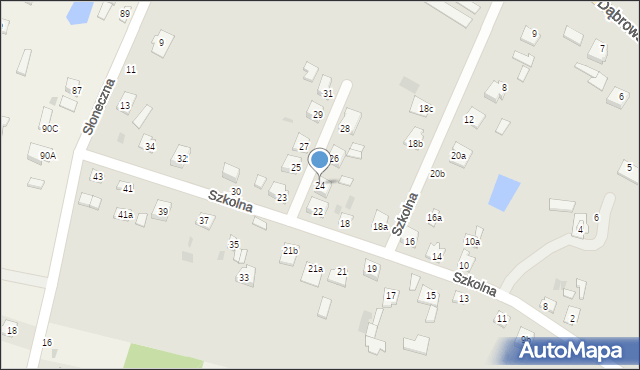 Rejowiec, Szkolna, 24, mapa Rejowiec