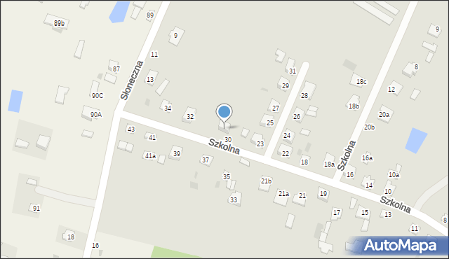 Rejowiec, Szkolna, 32a, mapa Rejowiec