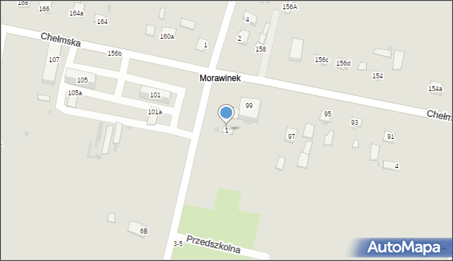 Rejowiec Fabryczny, Szkolna, 1, mapa Rejowiec Fabryczny