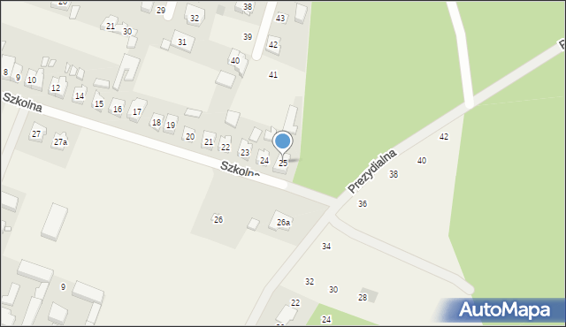 Rogalin, Szkolna, 25, mapa Rogalin